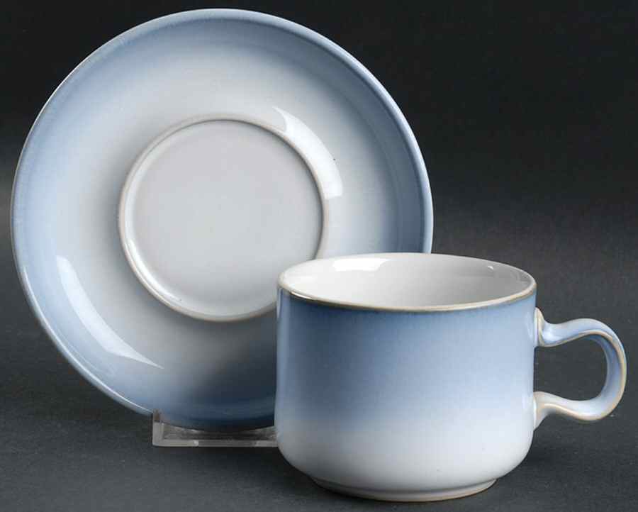 Biarritz Flat Cup & Saucer Set by Denby-Langley-1