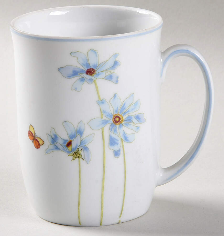 Blue Daisy Touch of Blue Mug by Denby-Langley-1