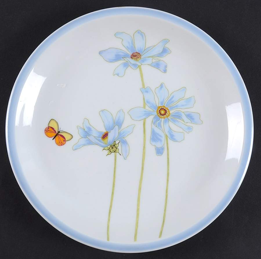 Blue Daisy Touch of Blue Salad Plate by Denby-Langley-1