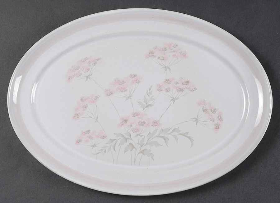 Brittany Pale Mauve 12" Oval Serving Platter by Denby-Langley-1