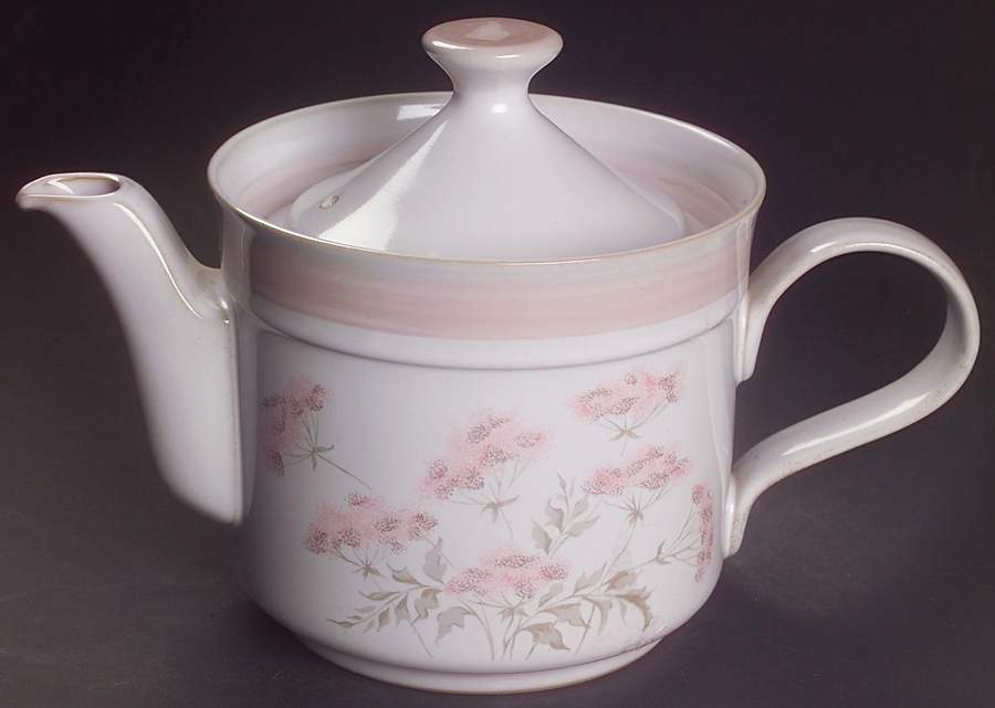 Brittany Pale Mauve Teapot & Lid by Denby-Langley-1