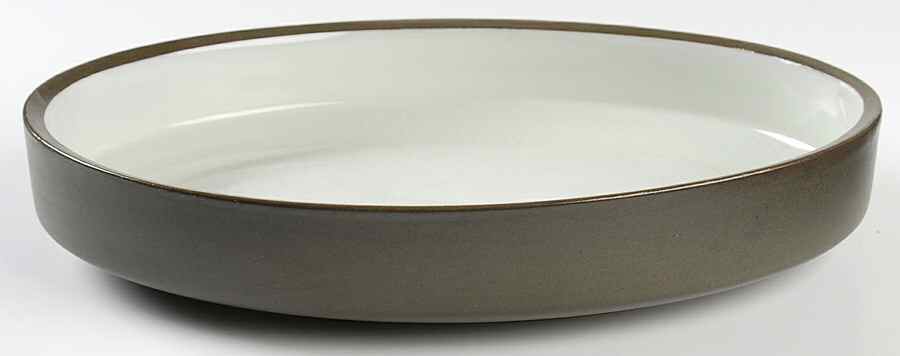 Camelot Dark Green (Older) 11" Oval Vegetable Bowl by Denby-Langley-1