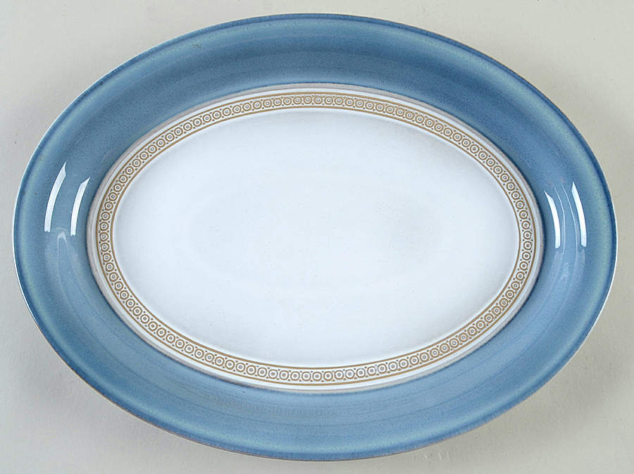 Castile 13" Oval Serving Platter by Denby-Langley-1