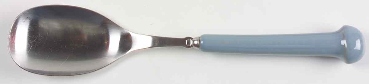 Regency-Pale Blue (Stainless) Solid Serving Spoon by Denby-1