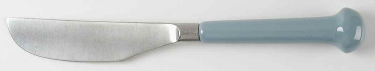 Regency-Pale Blue (Stainless) Hollow Handle Butter Spreader by Denby-1