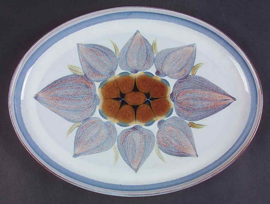 Chatsworth 13" Oval Serving Platter by Denby-Langley-1