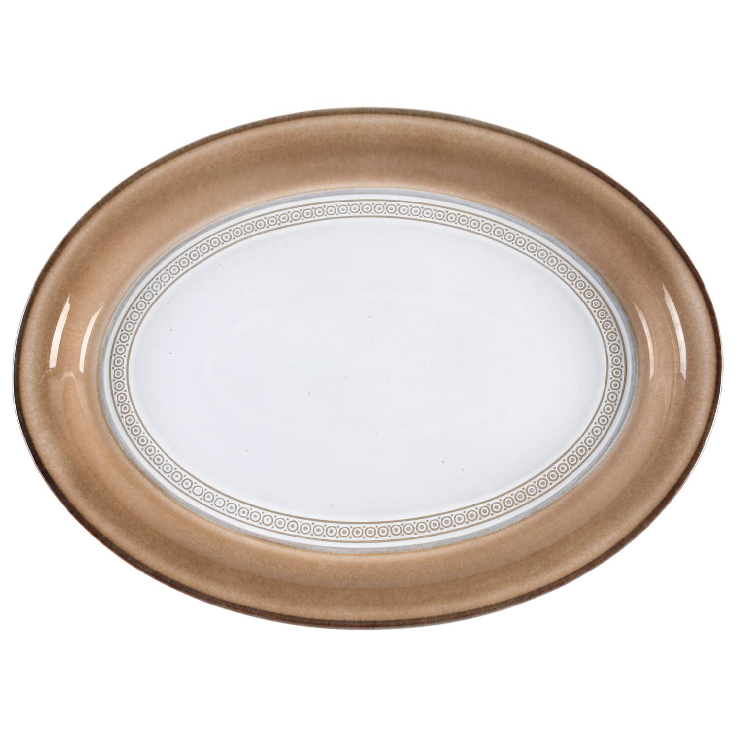 Champagne 13" Oval Serving Platter by Denby-Langley-1
