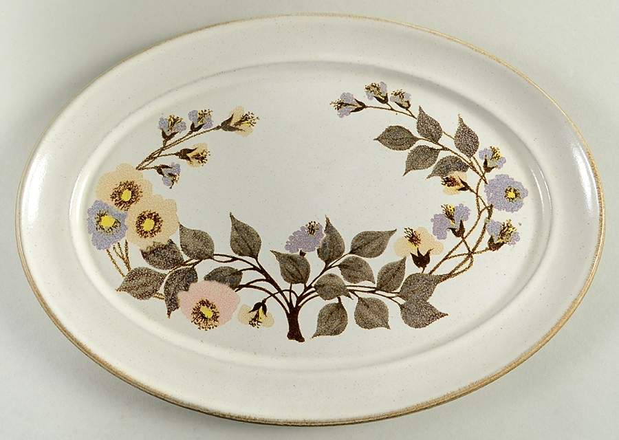 Chiltern 11" Oval Serving Platter by Denby-Langley-1