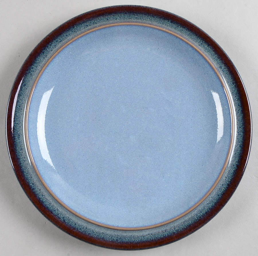 Corfu Blue and Rust Salad Plate by Denby-Langley-1