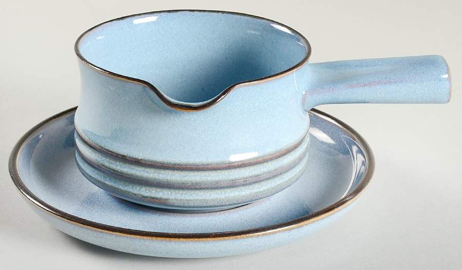 Corfu Blue and Rust Gravy Boat & Underplate by Denby-Langley-1