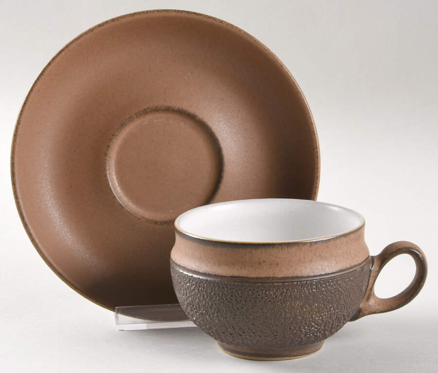 Cotswold Flat Cup & Saucer Set by Denby-Langley-1