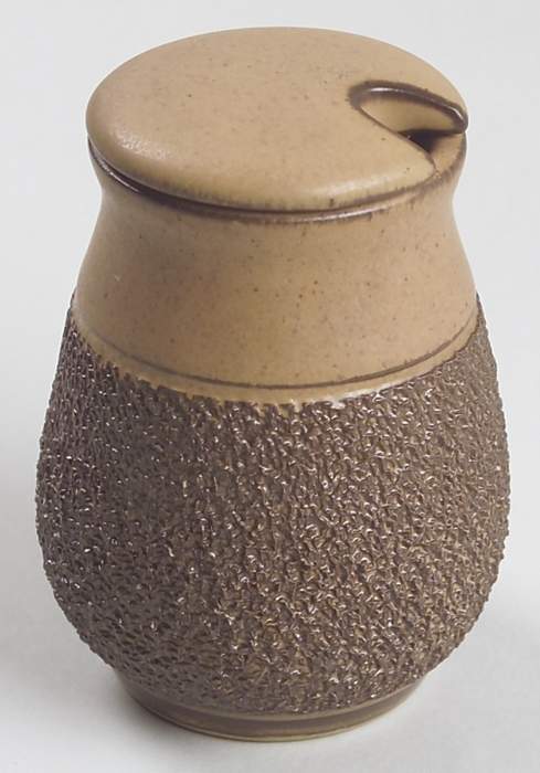 Cotswold Mustard Jar & Lid by Denby-Langley-1