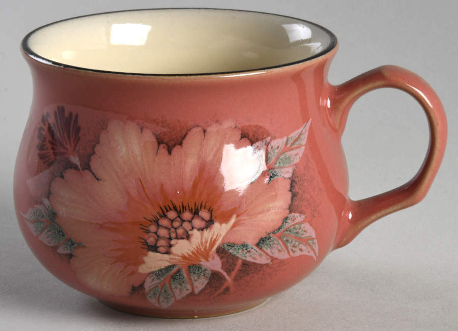 Damask Flat Cup by Denby-Langley-1