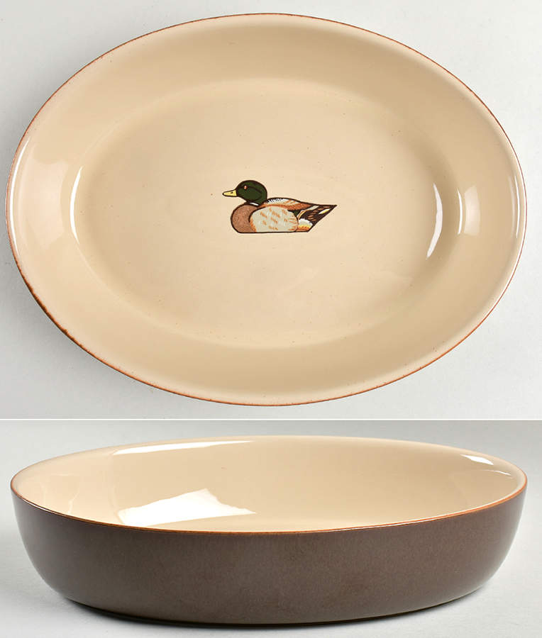 Decoy 11" Oval Baker by Denby-Langley-1