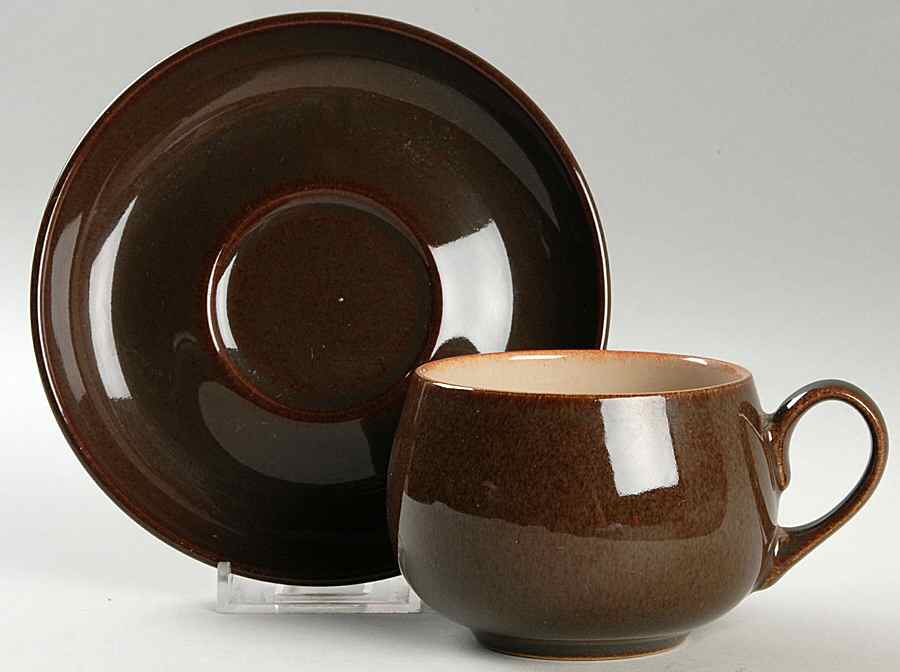 Decoy Flat Cup & Saucer Set by Denby-Langley-1