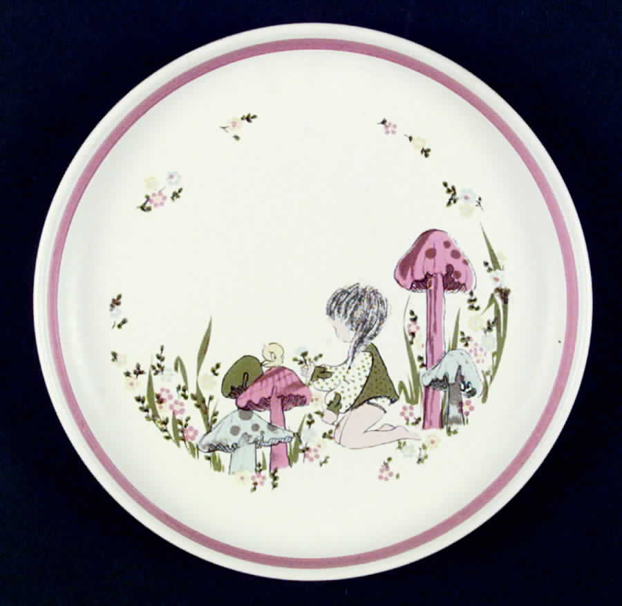 Dream Weavers (Pink) Child's Plate by Denby-Langley-1