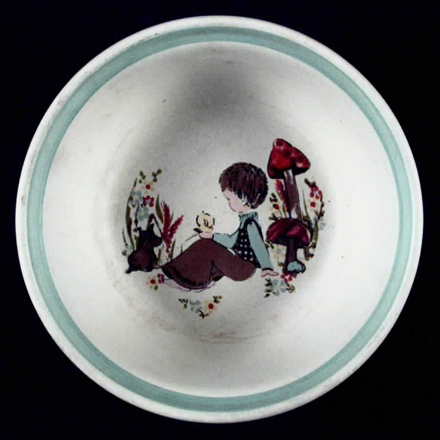Dream Weavers (Blue) Child's Bowl by Denby-Langley-1