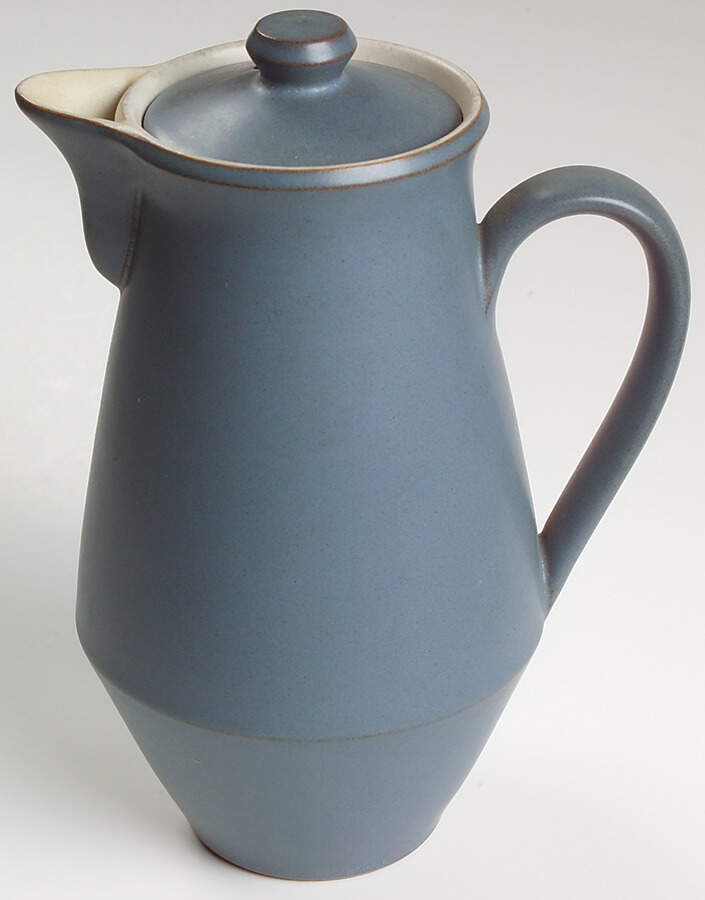 Echo Blue Coffee Pot & Lid by Denby-Langley-1