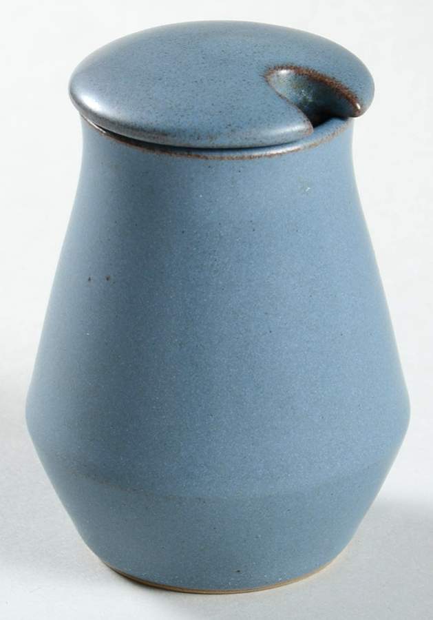 Echo Blue Mustard Jar & Lid by Denby-Langley-1