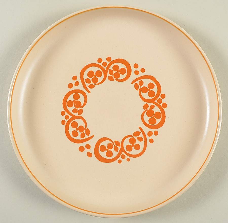 English Brown Dinner Plate by Denby-Langley-1