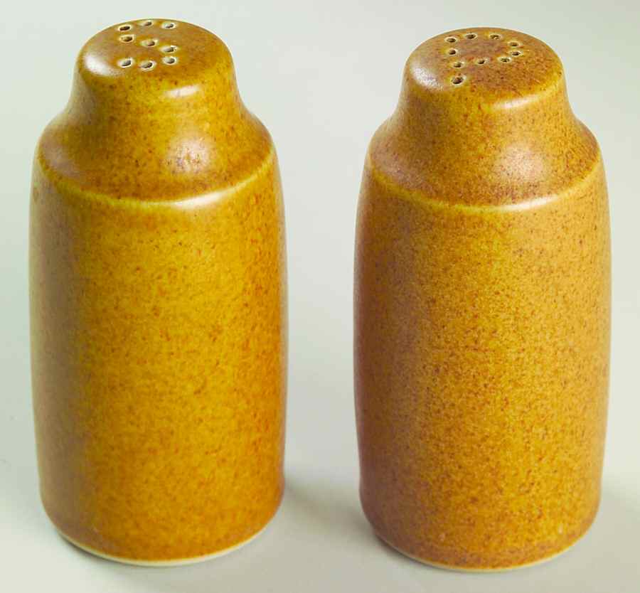 English Brown Salt & Pepper Set by Denby-Langley-1
