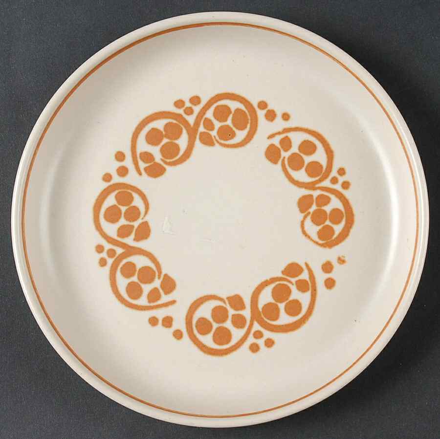 English Brown Bread & Butter Plate by Denby-Langley-1