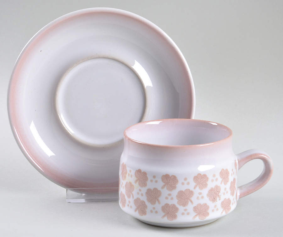 Falling Leaves Flat Cup & Saucer Set by Denby-Langley-1