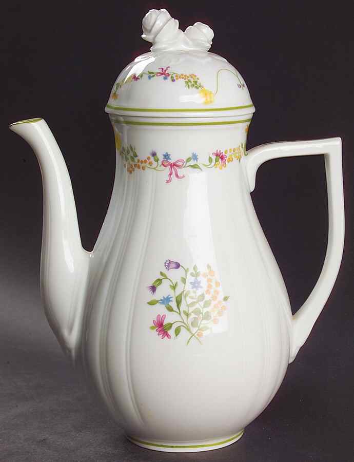 Garland Crown Coffee Pot & Lid by Denby-Langley-1