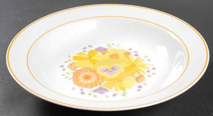 Golden Afternoon Rim Soup Bowl by Denby-Langley-1