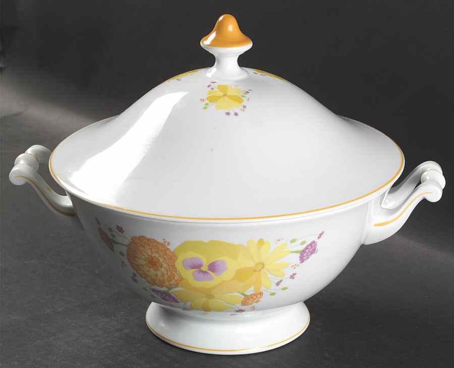 Golden Afternoon Round Covered Vegetable by Denby-Langley-1