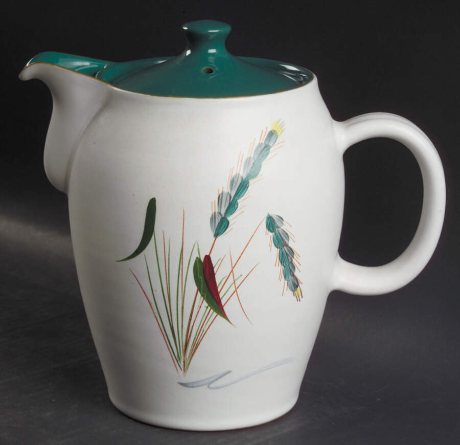 Greenwheat Coffee Pot & Lid by Denby-Langley-1