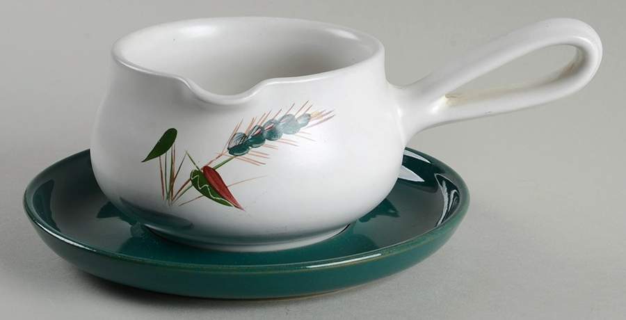 Greenwheat Gravy Boat & Underplate by Denby-Langley-1
