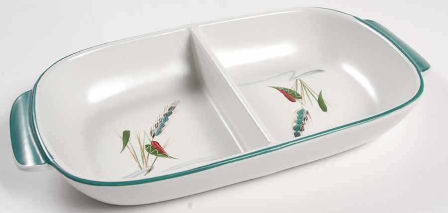 Greenwheat 10" Rectangular Roaster by Denby-Langley-1