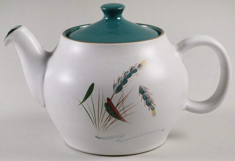 Greenwheat Teapot & Lid by Denby-Langley-1