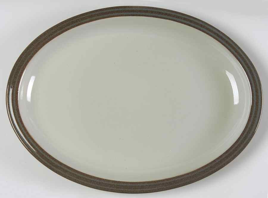 Greystone 12" Oval Serving Platter by Denby-Langley-1