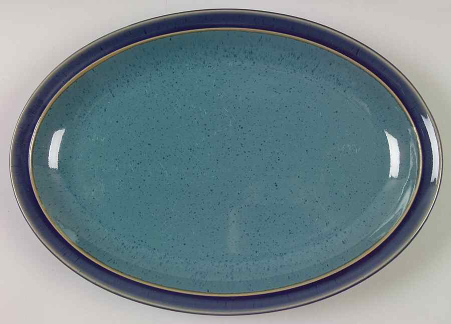 Harlequin 13" Oval Serving Platter by Denby-Langley-1