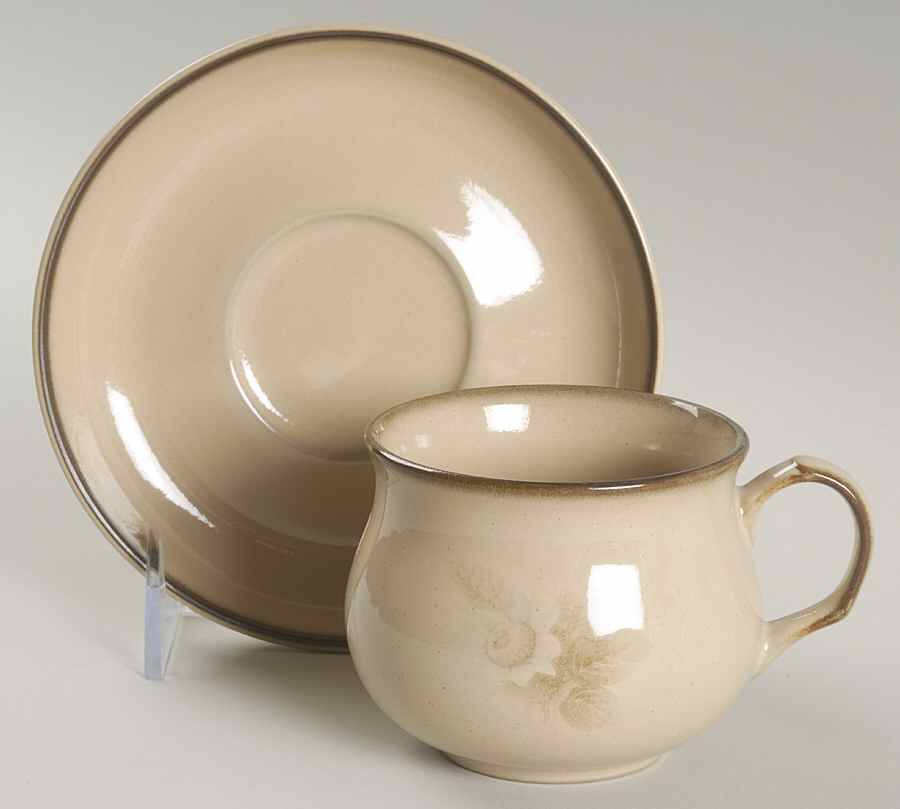 Images Flat Cup & Saucer Set by Denby-Langley-1