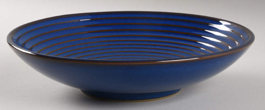 Imperial Blue 10" Shallow Round Bowl by Denby-Langley-1