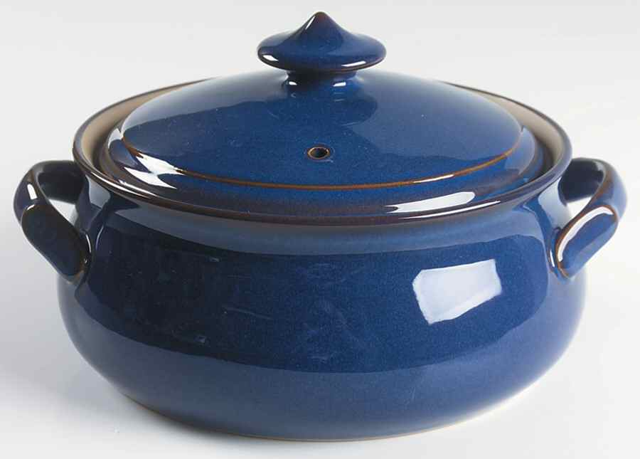 Imperial Blue Round Covered Vegetable by Denby-Langley-1