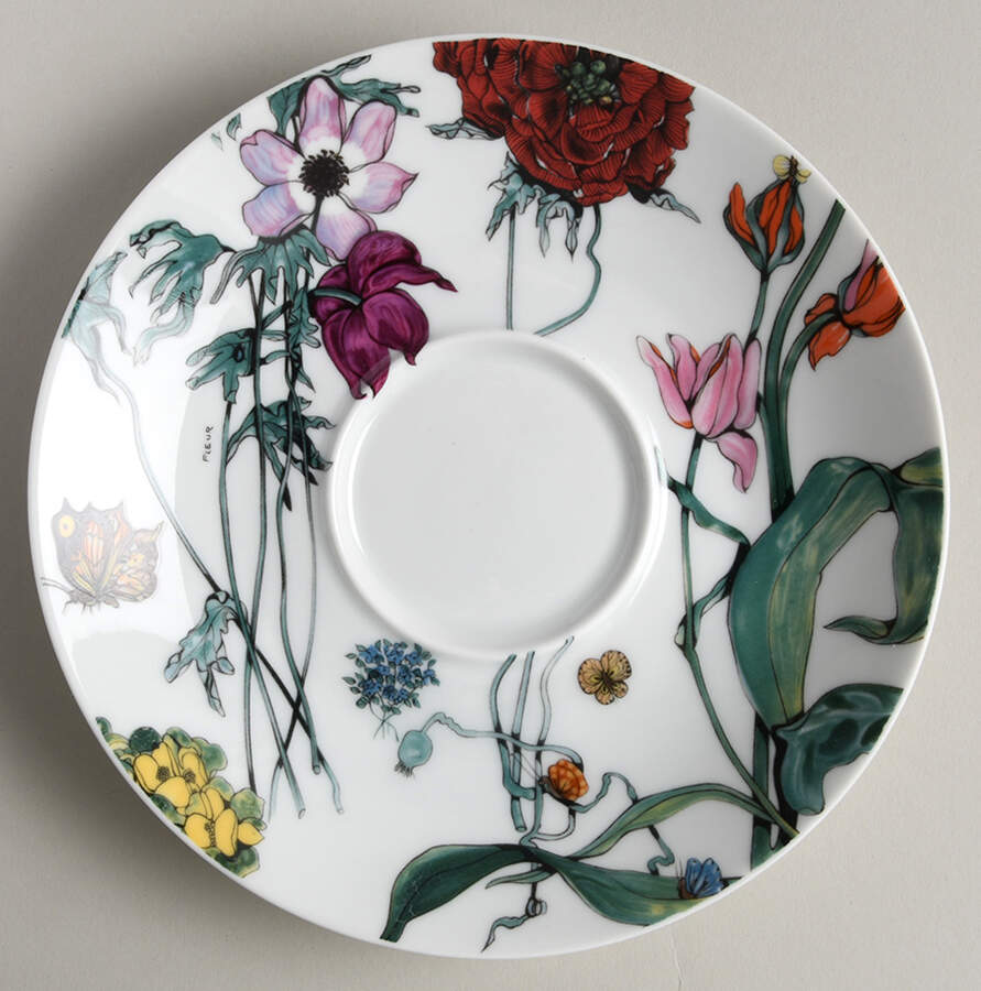 Jardin De Fleurs Saucer by Denby-Langley-1