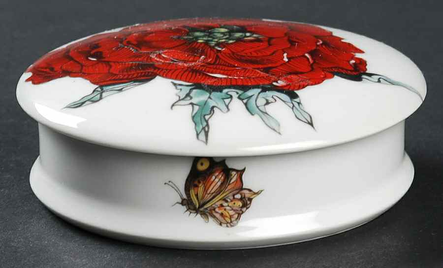 Jardin De Fleurs Powder Box with Lid by Denby-Langley-1