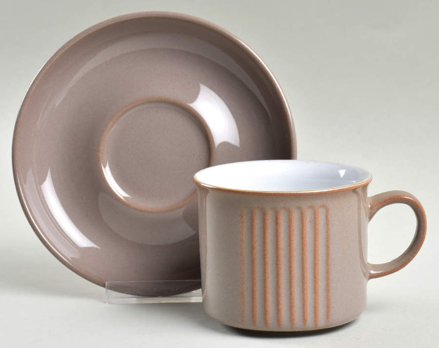 Kashmir Flat Cup & Saucer Set by Denby-Langley-1