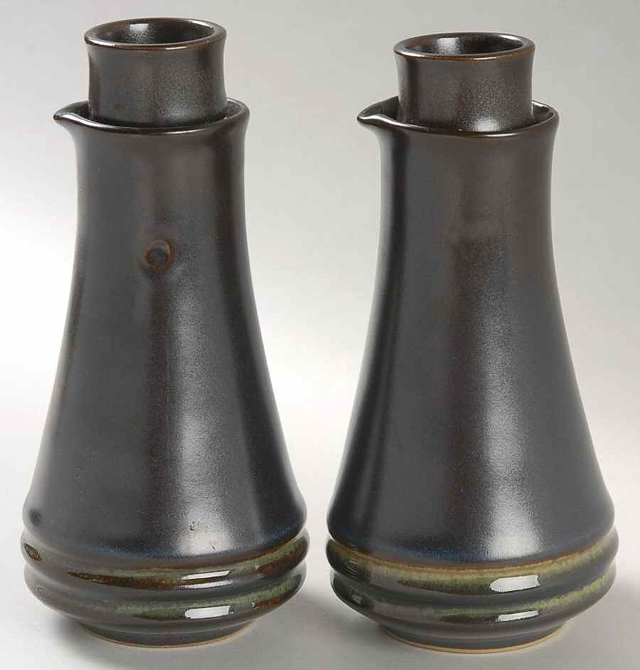 Kismet Blue Vinegar and Oil Set with Stoppers by Denby-Langley-1