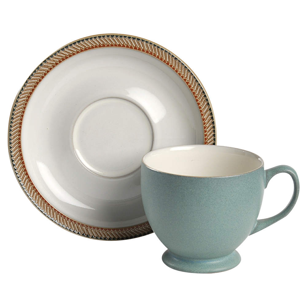 Luxor Footed Cup & Saucer Set by Denby-Langley-1