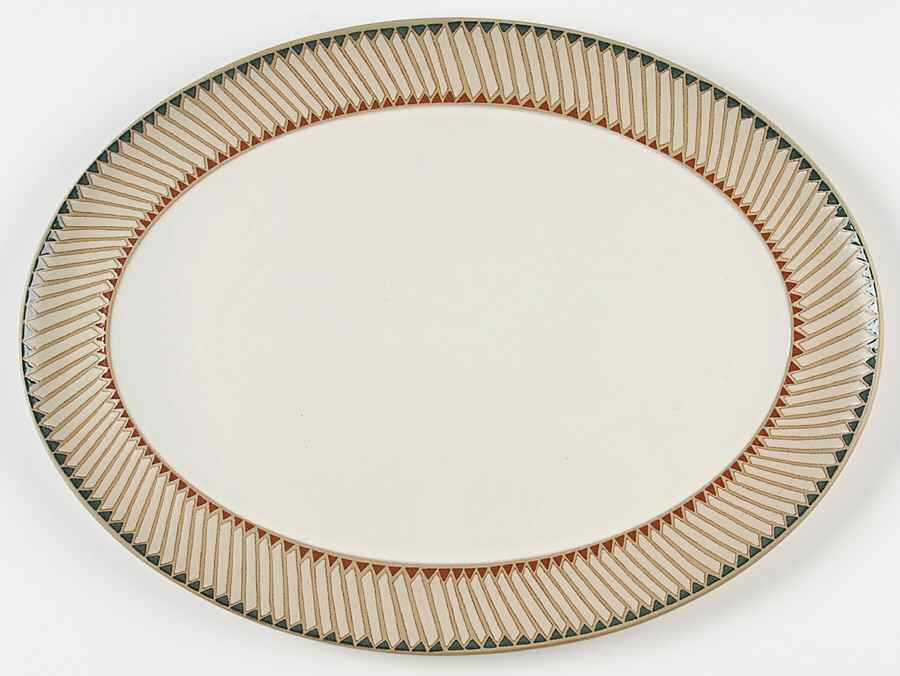 Luxor 14" Oval Serving Platter by Denby-Langley-1