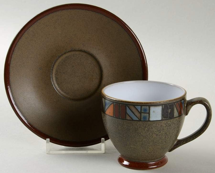 Marrakesh Footed Demitasse Cup & Saucer Set by Denby-Langley-1