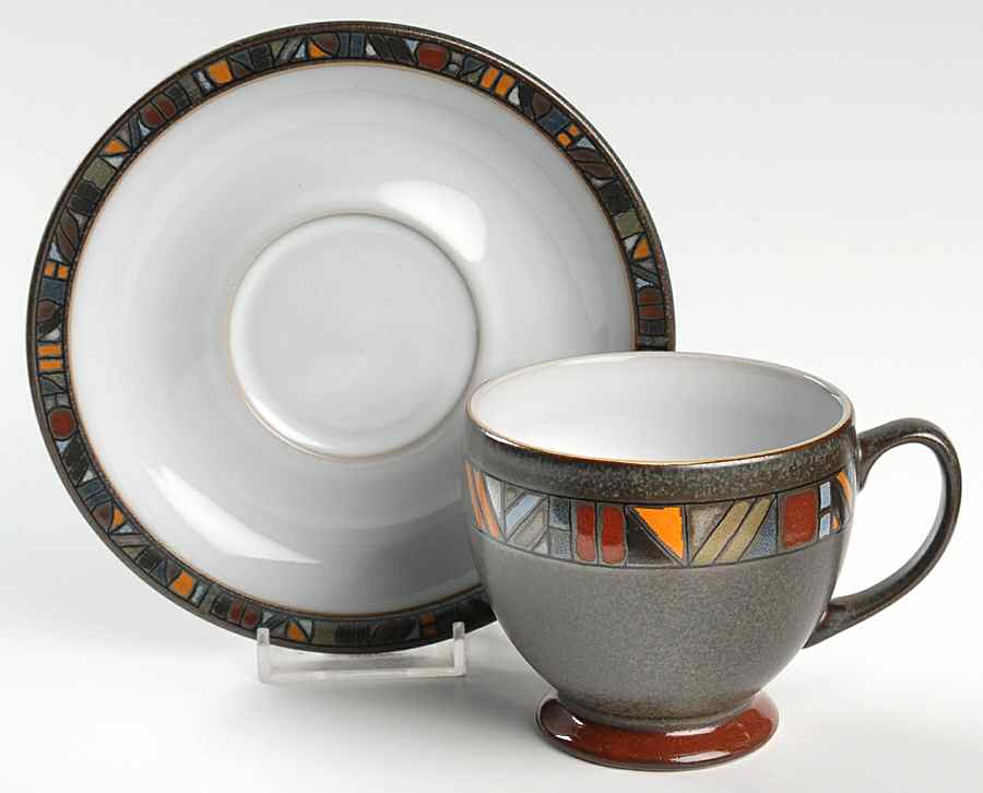 Marrakesh Footed Cup & Saucer Set by Denby-Langley-1