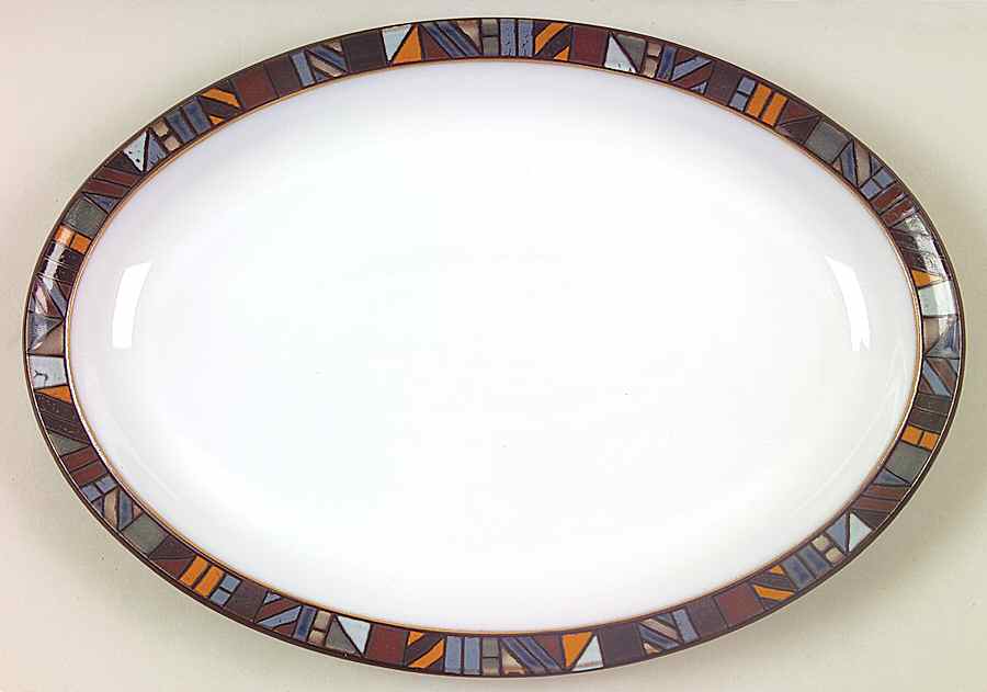 Marrakesh 13" Oval Serving Platter by Denby-Langley-1