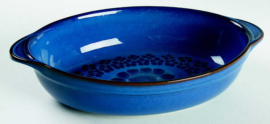 Midnight 12'' Oval Baker by Denby-Langley-1