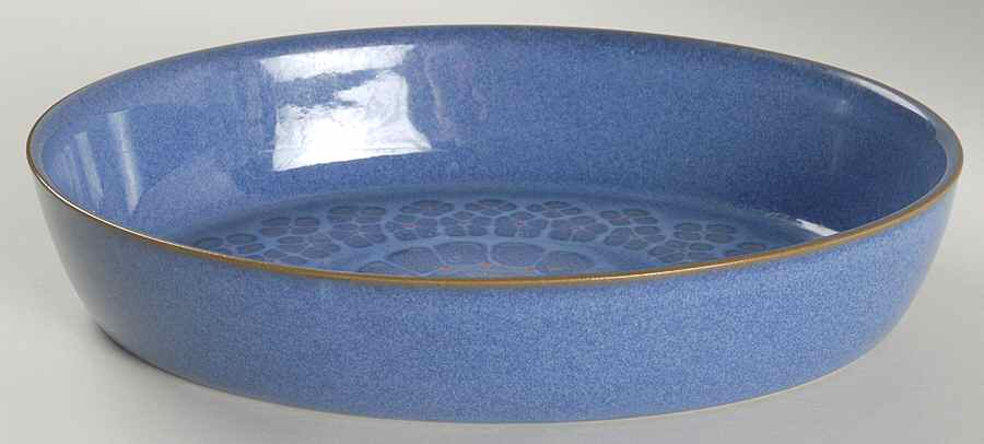 Midnight 11" Oval Baker by Denby-Langley-1